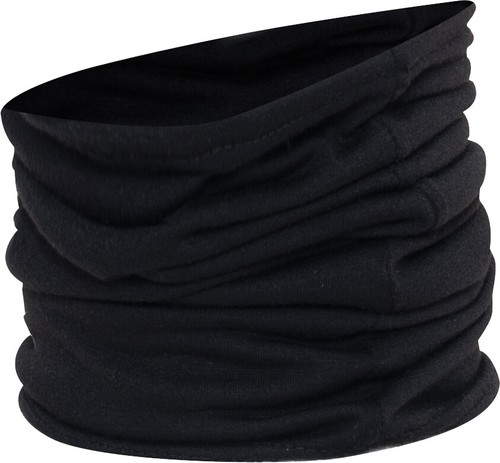 Kids Black Neck Gaiter Lightweight Polyester Multi-Use Face Mask Balaclava - Picture 4 of 4