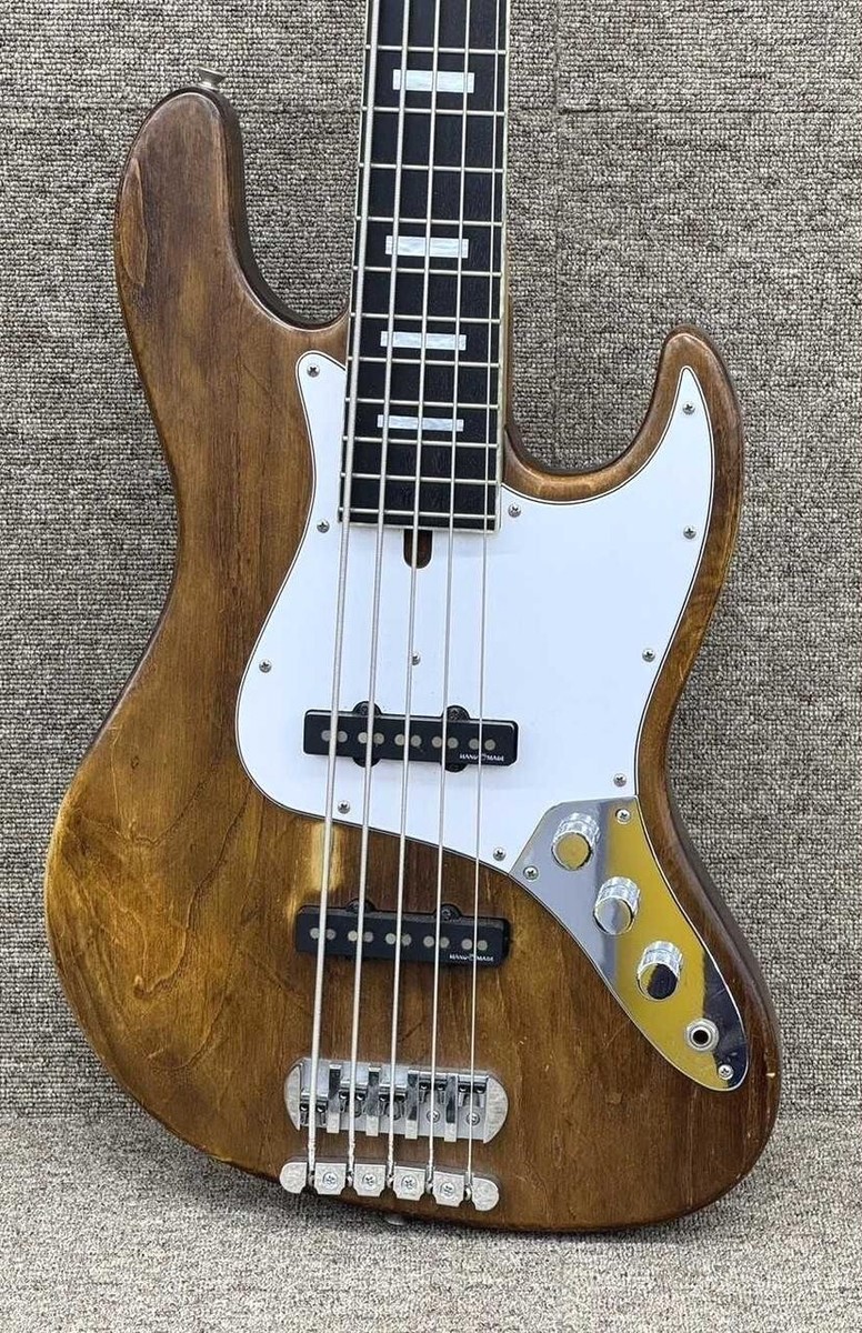 Bacchus ５弦ベース Woodline Preowned Bacchus Custom Shop Woodline DX5 Honey Burst | Bass