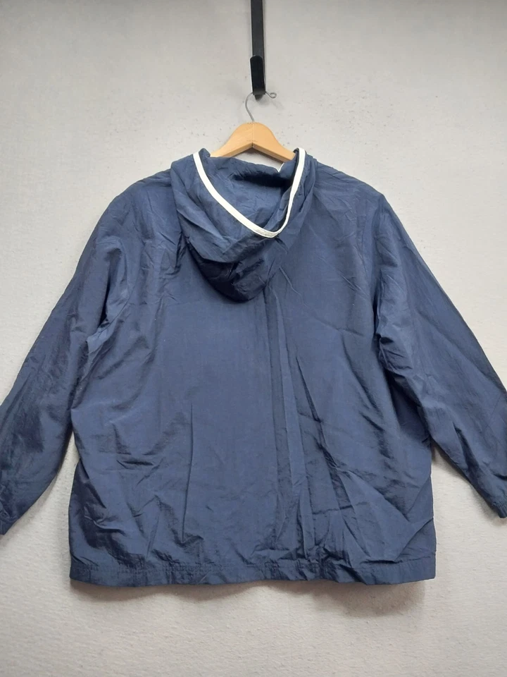 Moda Bug Chaqueta Cortavientos Mujer Talla 18/20 Azul Malla Forrada Cremallera Completa Abrigo Foto 2 de 4