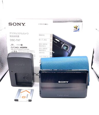 【NEAR MINT】Sony Cyber-shot DSC-TX7 Black Compact Digital Camera From JAPAN