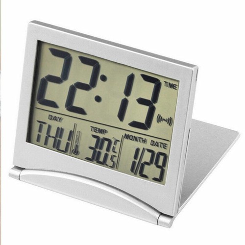 Mini Neu Reise Wecker Digital OHNE Funk Tischuhr klappbar flach Weckfu HOT A8S7 - Bild 7 von 11