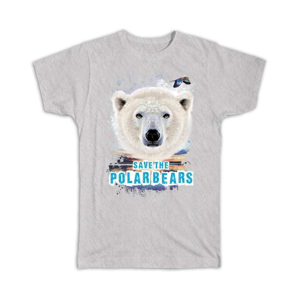 Gift T-Shirt : Polar Bear Nature Wild Animals Wildlife Fauna Safari Species