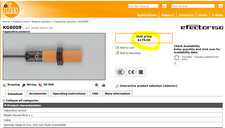 84mm Cylindrical Capacitive Proximity Sensor IP67 20-250V AC/DC 8MM RANGE [B1S2]