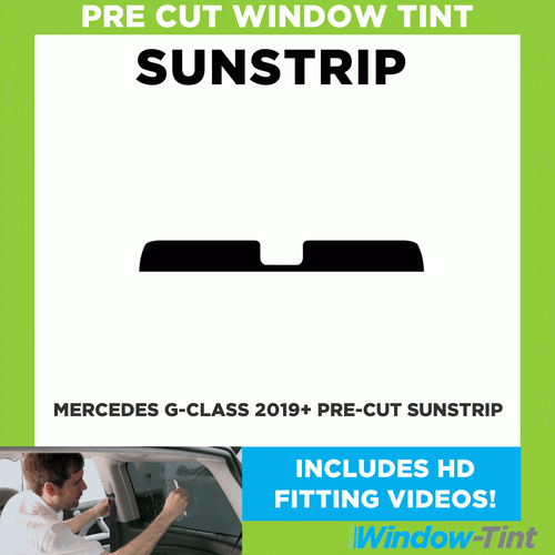 Pre Cut Tinted Sunstrip - For Mercedes G-Class 2019+ - 5% Limo Internal - Picture 1 of 4