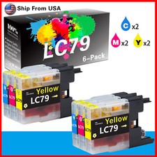 6PK LC79 LC-79 Color Ink Cartridge for MFC-J5910DW MFC-J6510DW J6710DW 2C2M2Y 