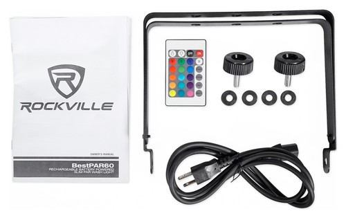 3 Rockville BEST PAR+BEST STRIP+ROCKWEDGE Wireless DMX Battery Lights+Controller - Picture 9 of 12