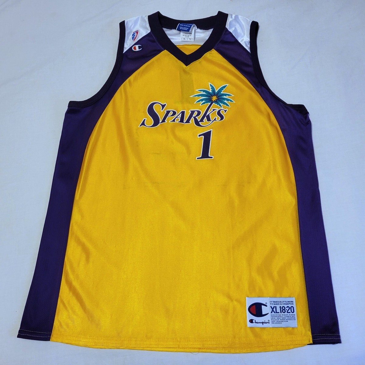 VINTAGE PROTOTYPE Champion Los Angeles Sparks #1 WNBA jersey