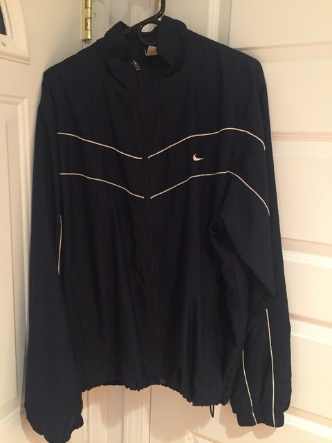 blue nike jacket zip up
