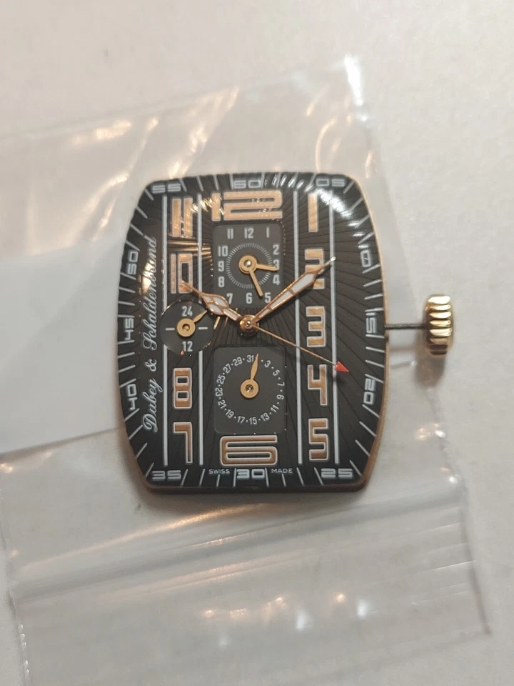 Movimiento Reloj Dubey Schaldenbrand Cal 2892 2 AR, calendario, doble hora Art Deco... Foto 3 de 4