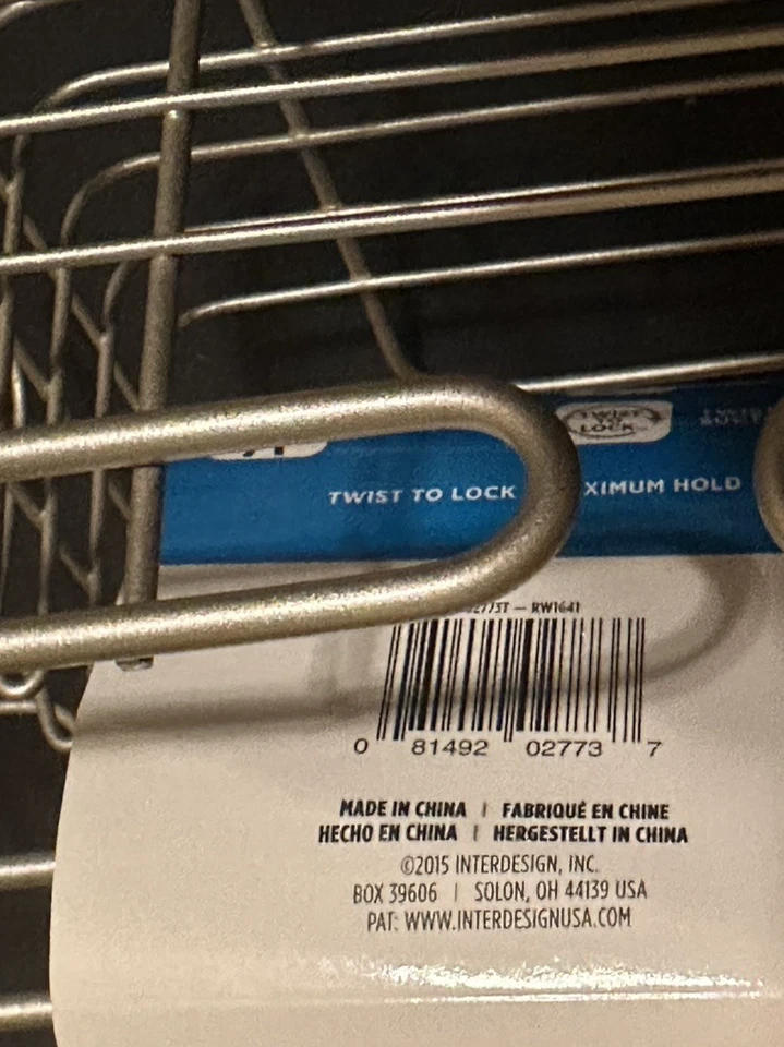 InterDesign Shower Suction Cup Combo Basket Stainless Metal iDesign Silver - Image 3 of 3