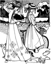 Folkwear Victorian Walking Skirt Gored Skirts 209 Sewing Pattern Pattern Only 