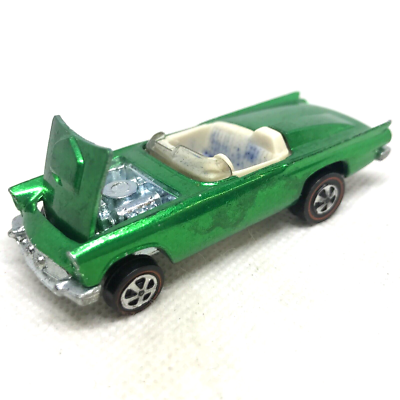 Hot Wheels Redline Classic 57 'Bird 1968 Green White Int Made In