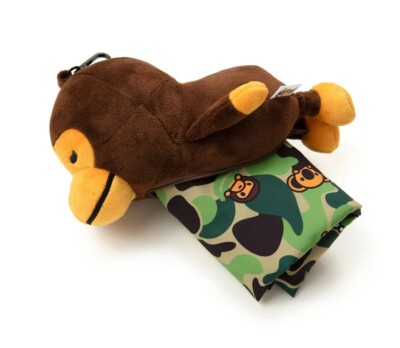 A BATHNIG APE BABY MILO STORE BABY MILO PLUSH DOLL RECYCLE TOTE