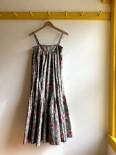 vintage rare 1970s CACHAREL Liberty print sundress maxi dress S M made in France