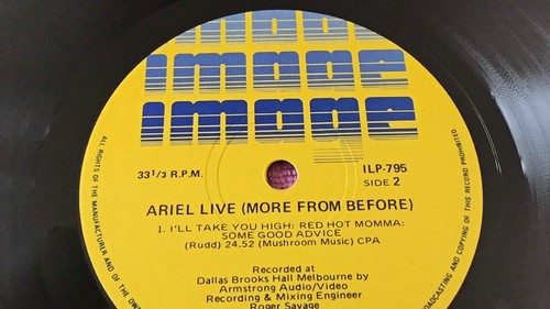 Ariel - Mike Rudd -Live - 1978 - More Than Before - Dallas Brooks Hall NM Vinyl - Picture 3 of 11