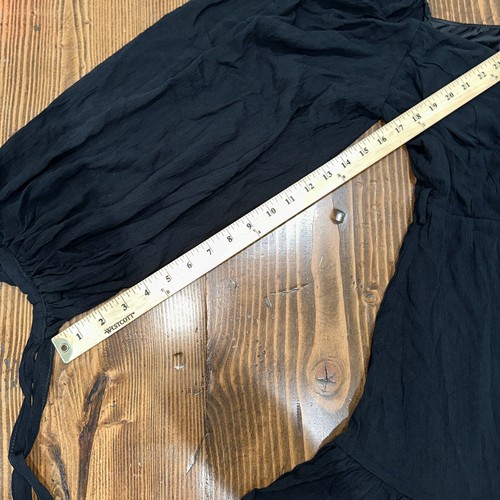 NWT B.Darlin Women’s Size 13/14 Long Sleeve Sweetheart Neck Mini Dress - Black - Picture 4 of 6