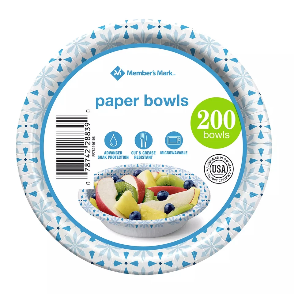 Member's Mark Ultra Snack/Dip Paper Bowls (12 oz., 200 ct.) - Image 2 of 2