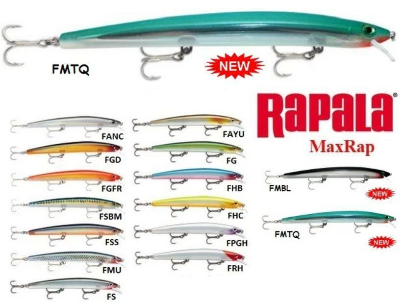 Rapala Max Rap 17 Lure Minnow Long Jerk Bait Lure 170 Maxrap Spinning