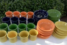 Green Fiesta Wear Green Salad Plate 7",  Bowl or Cup YOU PICK Homer Laughlin