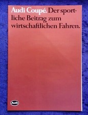 Audi Coupe brochure 1.1983 Coupe GL, Coupe GT, 90 hp, 115 hp, 130 hp
