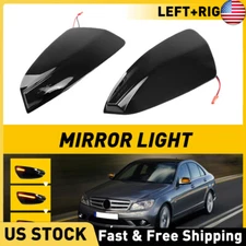 Dynamic LED Mirror Light Turn Signal For Mercedes C-Class W204 C300 C350 C63 AMG