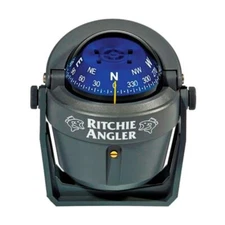 Ritchie Navigation RA-91 Angler Compass Bracket Mount Gray with Blue Dial 2-3/4"