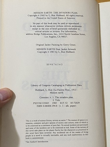 L Ron Hubbard 10 HCDJ Book Lot Mission Earth Complete Series 1-10 First Edition - Picture 5 of 23