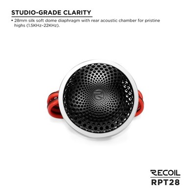 RECOIL RPT28 Hi-Fi Rear Chamber Tweeter for Premium Car Audio | eBay