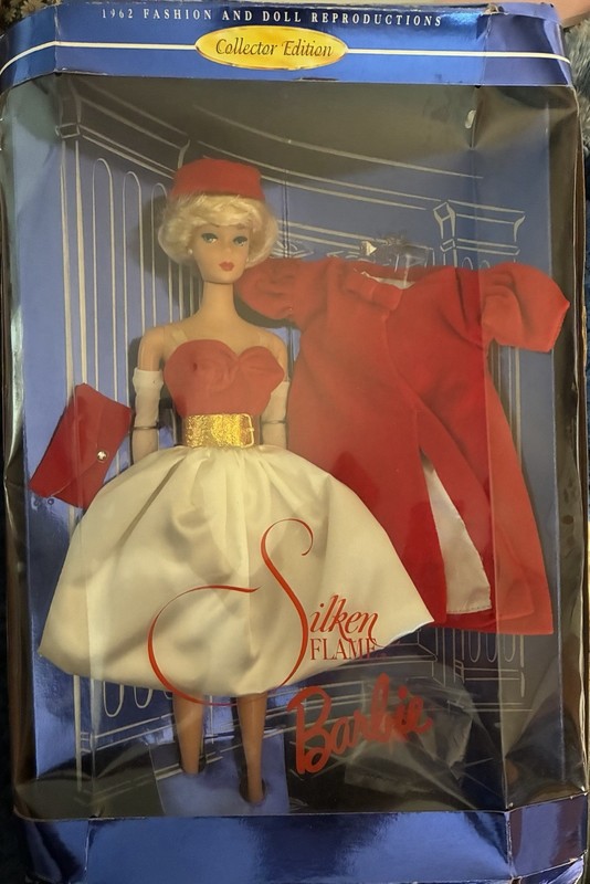 Rare 1962 Reproduction Collectors Edition Silken Flame Barbie Made In 1997 Nib