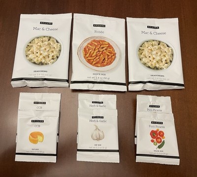 LOT OF 9 EPICURE PRODUCTS-MAC & CHEESE, ROSEE, CCB, HERB & GARLIC, POCO PICANTE
