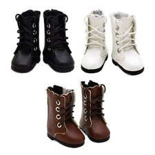 1pair Doll Fashion Shoes PU Leather 1/6 Doll Shoes Doll Boots Dolls Accessories