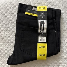 Urban Star Men Stretch Relaxed Fit Straight Leg Pants 32x30 Black 17955258 NWT