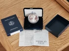 2003 W AMERICAN SILVER EAGLE UNC PROOF COIN COA AND BOX WEST POINT MINT