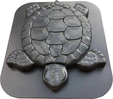 Molde de paso forma tortuga cemento DIY para jardin sendero pavimento manual