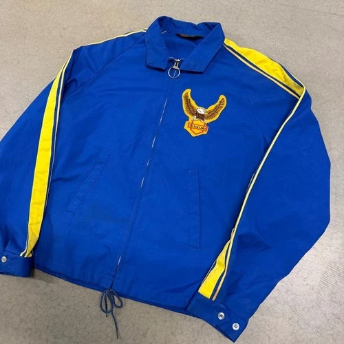 Vintage 70s Suzuki Racing Striped Jacket Size L image 2