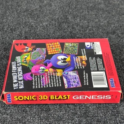 Sonic 3D Blast Sega Genesis 1996 Boxed Authentic 1844 NTSC Blue