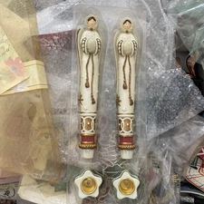 Winter Snow Angel Candles 10 Inches Tall Made By Amscan Hand-Painted