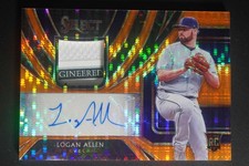 2020 Panini Select Logan Allen Rookie Patch Auto Autograph Orange /8 DZ1387