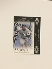 2008 Moments & Milestones Carl Crawford #47 Black 11/25