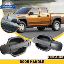 2PCS Front Exterior Door Handle Black For Chevy Colorado & GMC Canyon 2004-12