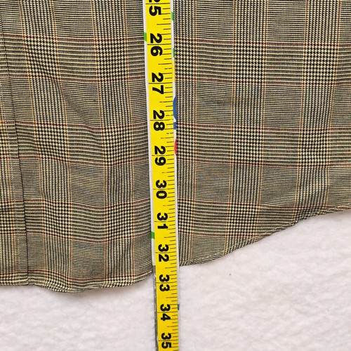 Viyella Men’s Long Sleeve Button Down Shirt XL Brown Plaid Cotton Wool Classic - Picture 11 of 14