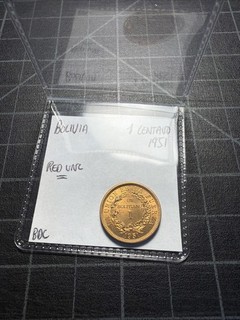 Bolivia 1 Centavo 1951 Red Unc