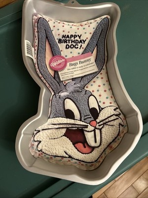 VTG Wilton Brand Bugs Bunny Cake Pan Happy Birthday Doc # 2105-2553 Retro Cake