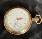 Antique 1899 Elgin 10k Gold Plated 18s Keystone Case Pocket Watch Dial Working