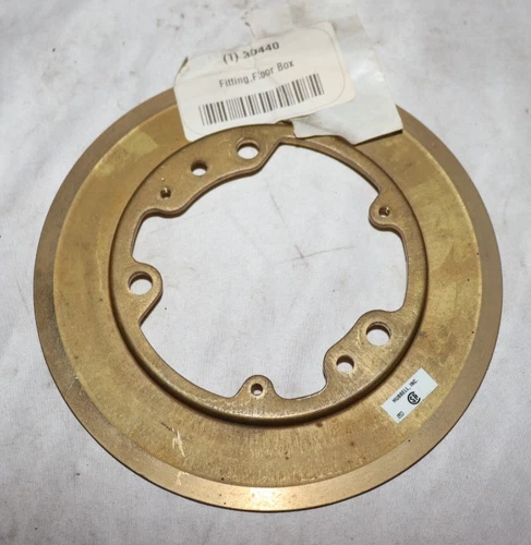 Hubbell Wiring Device-Kellems S3082 Box Cover, Floor Box Type, 1 Gang, Brass