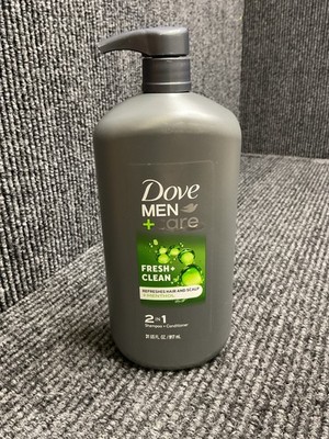 Dove Men+Care 2 in 1 Shampoo & Conditioner Fresh & CLEAN 31 Fl Oz NEW