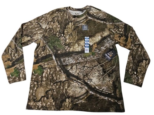 Realtree APX Scent Control Jagd Camo Langarm T-Shirt Herren XL (46-48) Neu mit Etikett