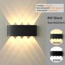 LED Wall Sconces Modern Indoor Outdoor Lamp White Up Down Wall Mount Lights