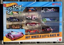2025 Hot Wheels NETFLIX Let’s Race tv Show 10 Pack GT-Scorcher Exclusive Box Set