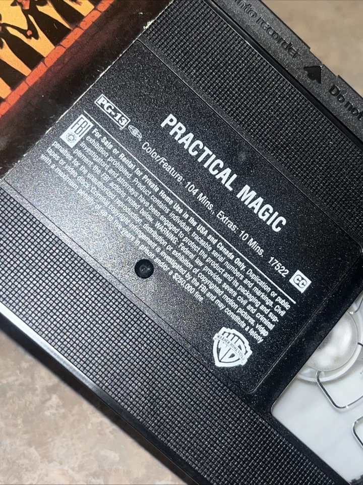 PRACTICAL MAGIC  (VHS, 1998) Sandra Bullock, Nicole Kidman  ***TESTED*** - Image 4 of 4